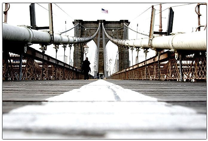 Trademark Global Yale Gurney "Brooklyn Bridge" Canvas Art, 18" x 24"
