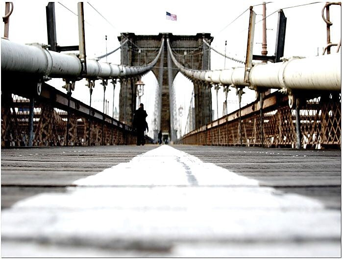 Trademark Global Yale Gurney "Brooklyn Bridge" Canvas Art, 24" x 32"