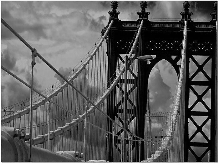 Trademark Global Yale Gurney "Manhattan Bridge" Canvas Art, 14" x 19"