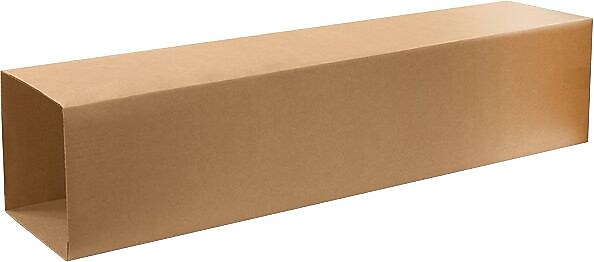 10" x 10" x 48" Shipping Boxes, Brown, 20/Bundle, Box 1 of 2 (T101048INNER)