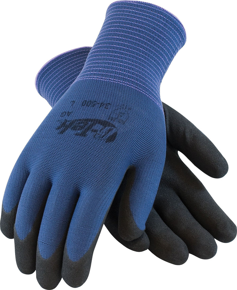 G-Tek Coated Work Gloves, Active Grip, Seamless Nylon Knit  With Nitrile Coating, Small, 12/Pr (34-500/S)