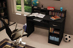 South Shore Axess 41"W Office Desk with Keyboard Tray and Drawer, Pure Black (7270076)