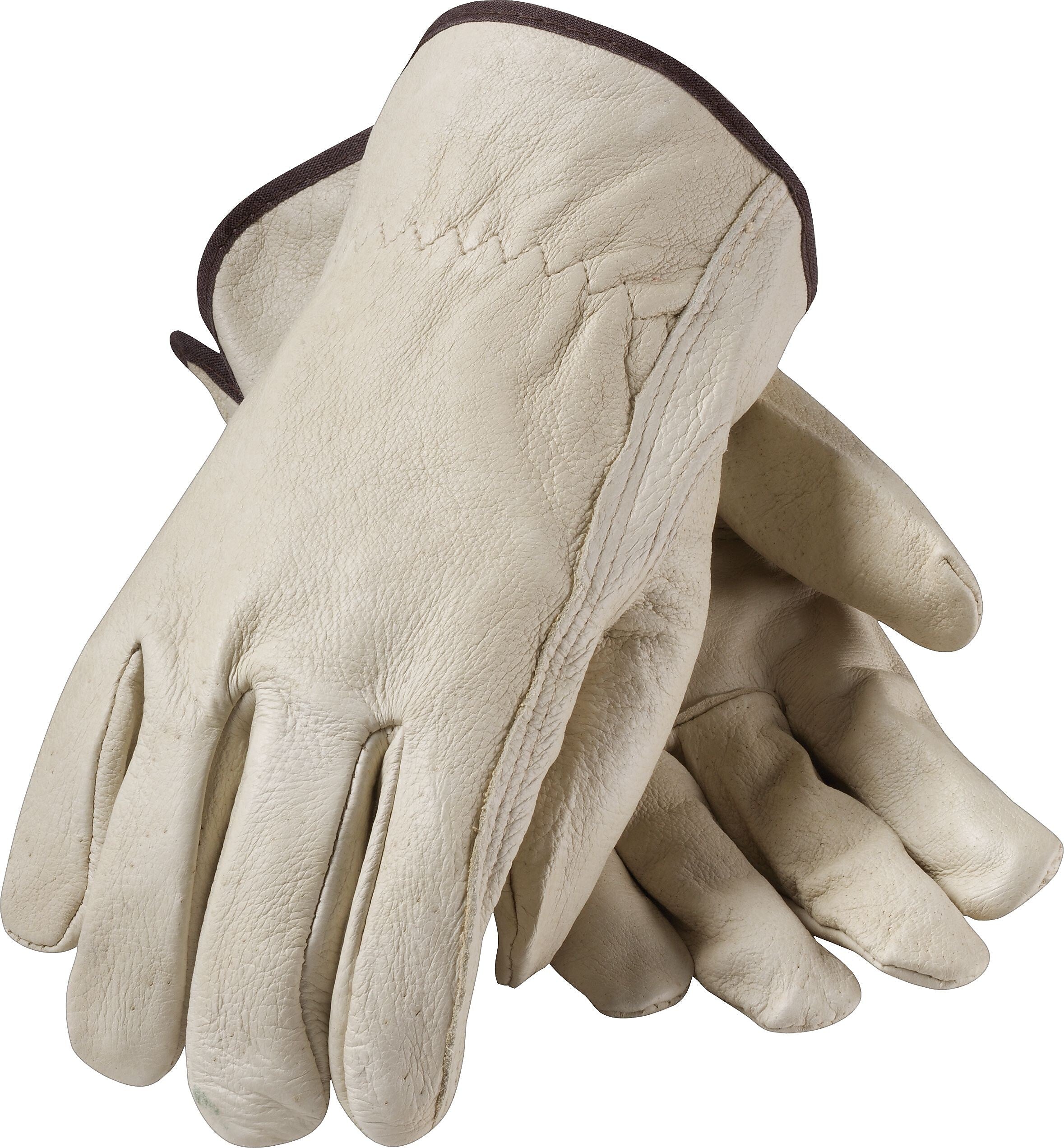 PIP Driver's Gloves, Top Grain Pigskin, Medium, Cream (70-361/M)