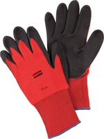 North® Flex Red™ Coated Gloves, PVC, Knit-Wrist Cuff, XL Size, Red/Black, 12 Pair/Bx (NF11/10XL)