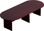 Offices To Go Racetrack Conference Table, American Mahogany, 29 1/2"H x 120"W x 48"D