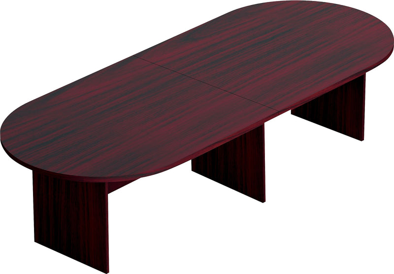 Offices To Go Racetrack Conference Table, American Mahogany, 29 1/2"H x 120"W x 48"D