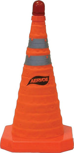 Crown Aervoe Collapsible 18"H Reflective Nylon Traffic Cone, Orange, 2.17 lbs. (205-1190)