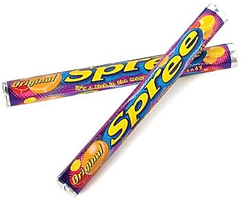 Spree Roll Hard Candy, Assorted Flavors, 1.77 oz., 36 Pieces (209-00171)