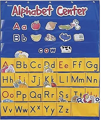 Learning Resources Pocket Charts, Alphabet Center,  34" x 28", 208 Pieces/Set, Multicolored (LER2246)