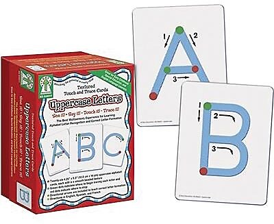 Key Education Textured Touch and Trace: Uppercase Manipulative, 26/Box (KE-846011)