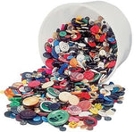 Hygloss® Bucket O' Buttons, Assorted, 16oz per Pack, 3 Packs (HYG5516-3)