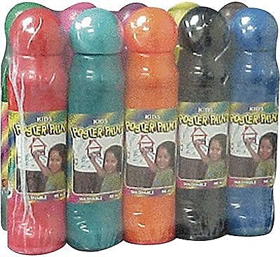 Crafty Dab Poster Paint, Washable Paint Markers, Assorted Colors, Pack of 10 (CV-78923)