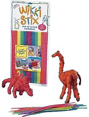 Wikki Stix® Waxed Yarn Sticks, Neon, 8" Sticks, 48 per Pack, 3 Packs (WKX804-3)