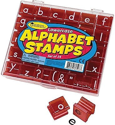 Learning Resources Lowercase Alphabet Stamp Set, Multicolored (LER0598)