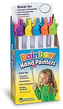 15" Rainbow Hand Pointers