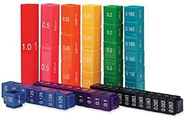 Learning Resources Fraction Tower Equivalency Cubes (LER2509)