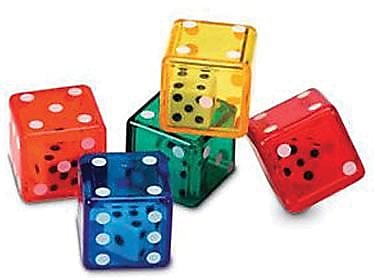 Dice in Dice, 3/4", Set of 72 (LER7697)
