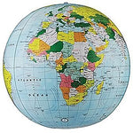 Replogle Globe Political Inflate-A-Globe, Light Blue, 12", 2/Bundle