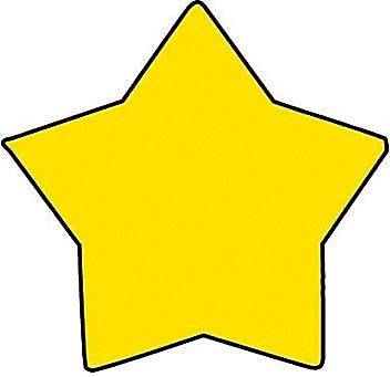 Shapes Etc Star Mini Notepad, 3" x 3", Yellow, 35 Sheets/Pad, 12 Pads/Bundle (SE-714 )