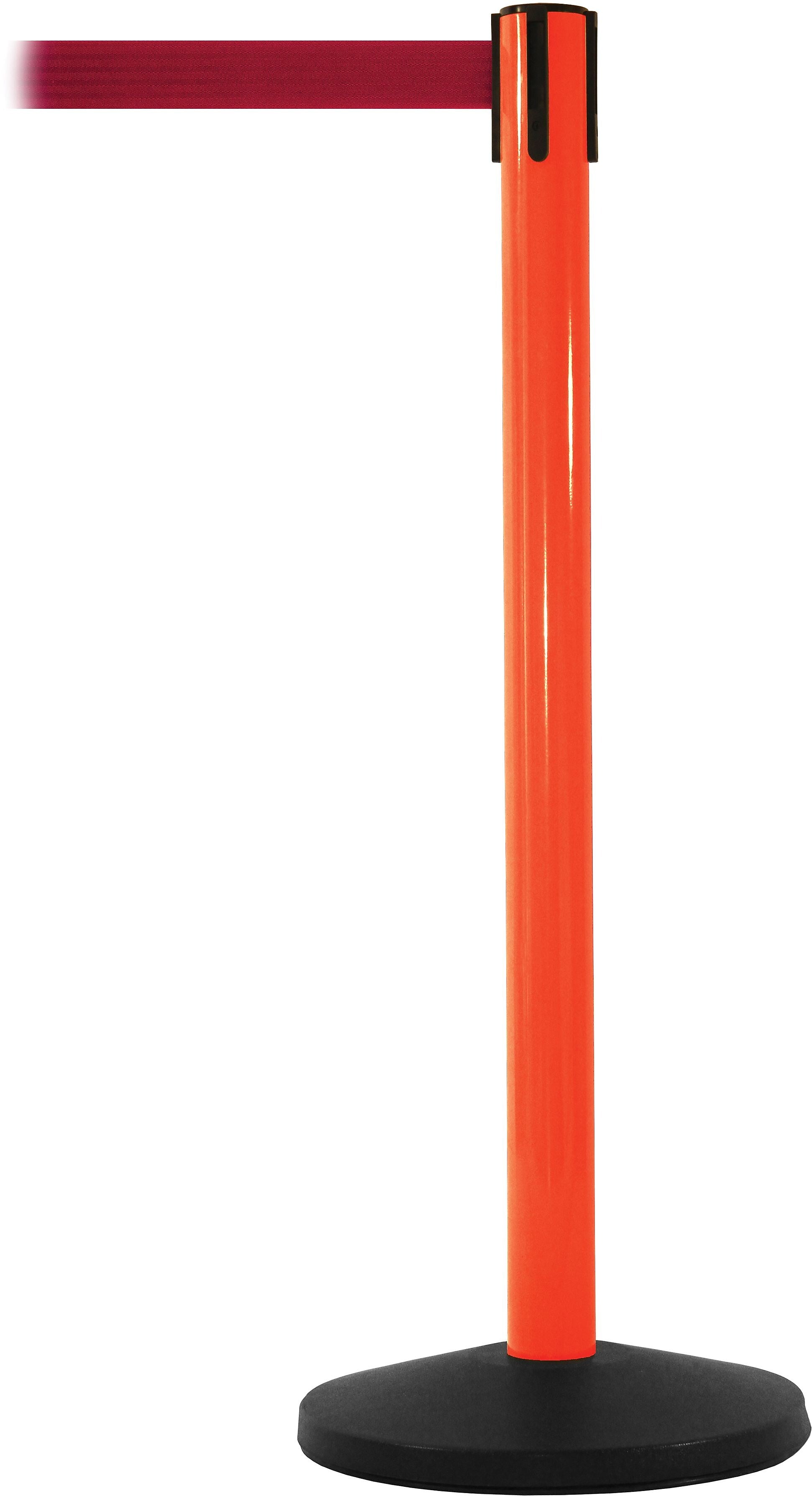 SafetyMaster 450 Orange Retractable Belt Barrier with 8.5' Red Belt (SM450O-RD)