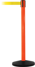 SafetyMaster 450 Orange Retractable Belt Barrier with 8.5' Yellow Belt (SM450O-YW)