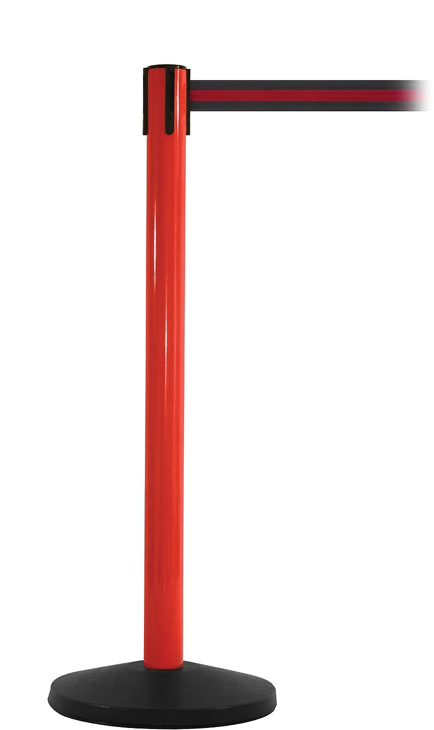 SafetyMaster 450 Red Retractable Belt Barrier with 8.5' Black/Red Belt (SM450R-BR)