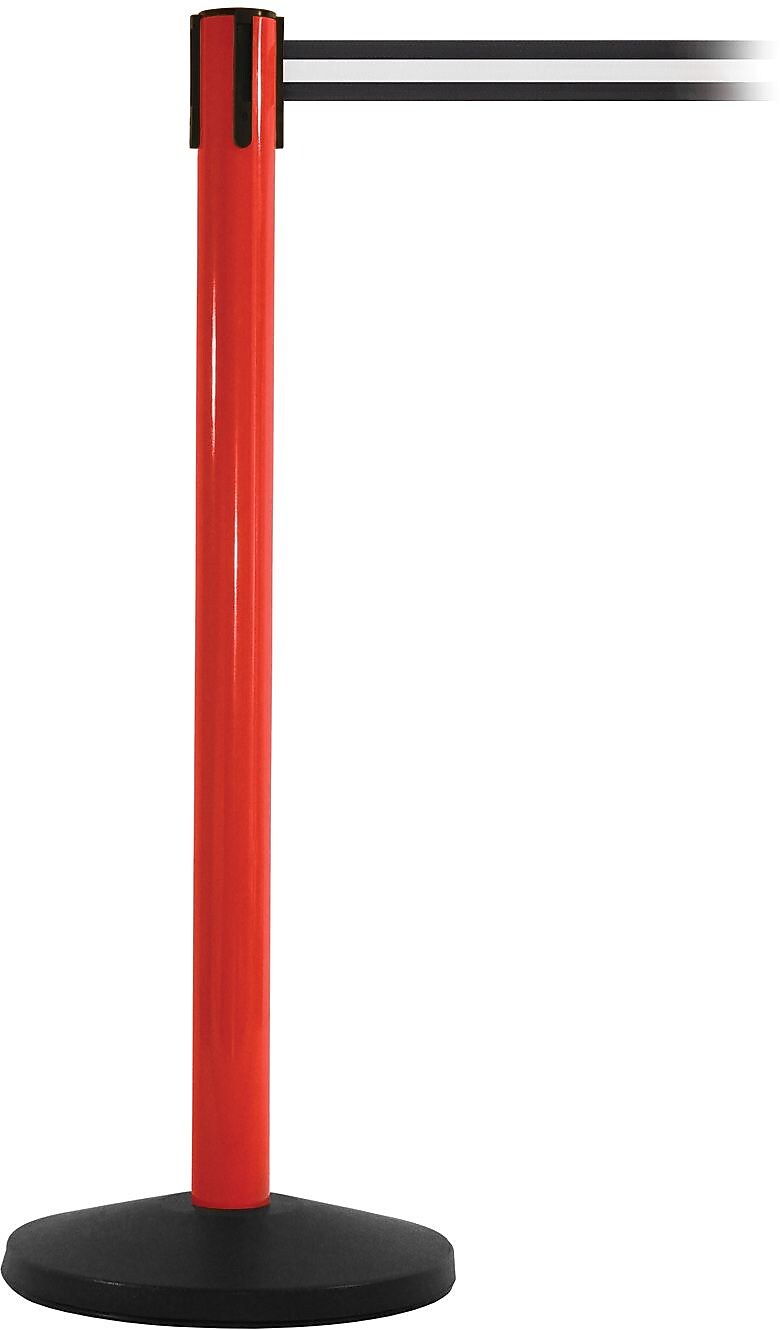 SafetyMaster 450 Red Retractable Belt Barrier with 8.5' Black/White Belt