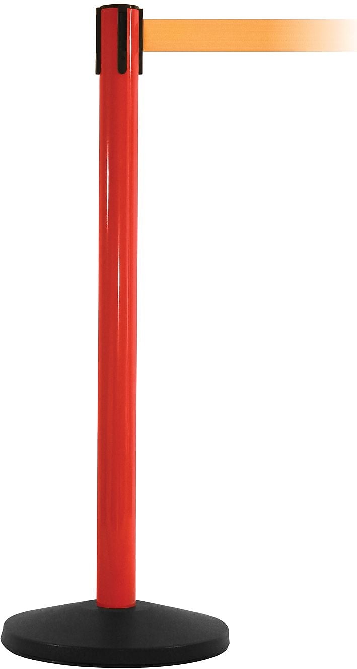 SafetyMaster 450 Red Retractable Belt Barrier with 8.5' Orange Belt (SM450R-OR)
