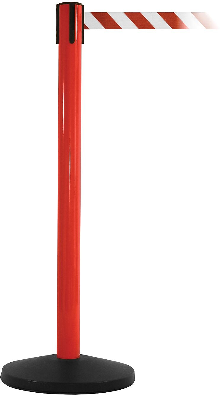 SafetyMaster 450 Red Retractable Belt Barrier with 8.5' Red/White Belt (SM450R-RW)