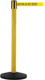 SafetyMaster 450 Yellow Retractable Belt Barrier with 8.5' Yellow/Black DO NOT ENTER Belt (SM450Y-YBC)