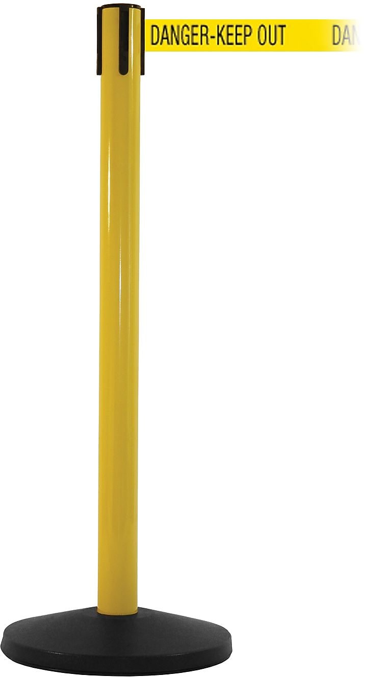 SafetyMaster 450 Yellow Retractable Belt Barrier with 8.5' Yellow/Black DANGER Belt