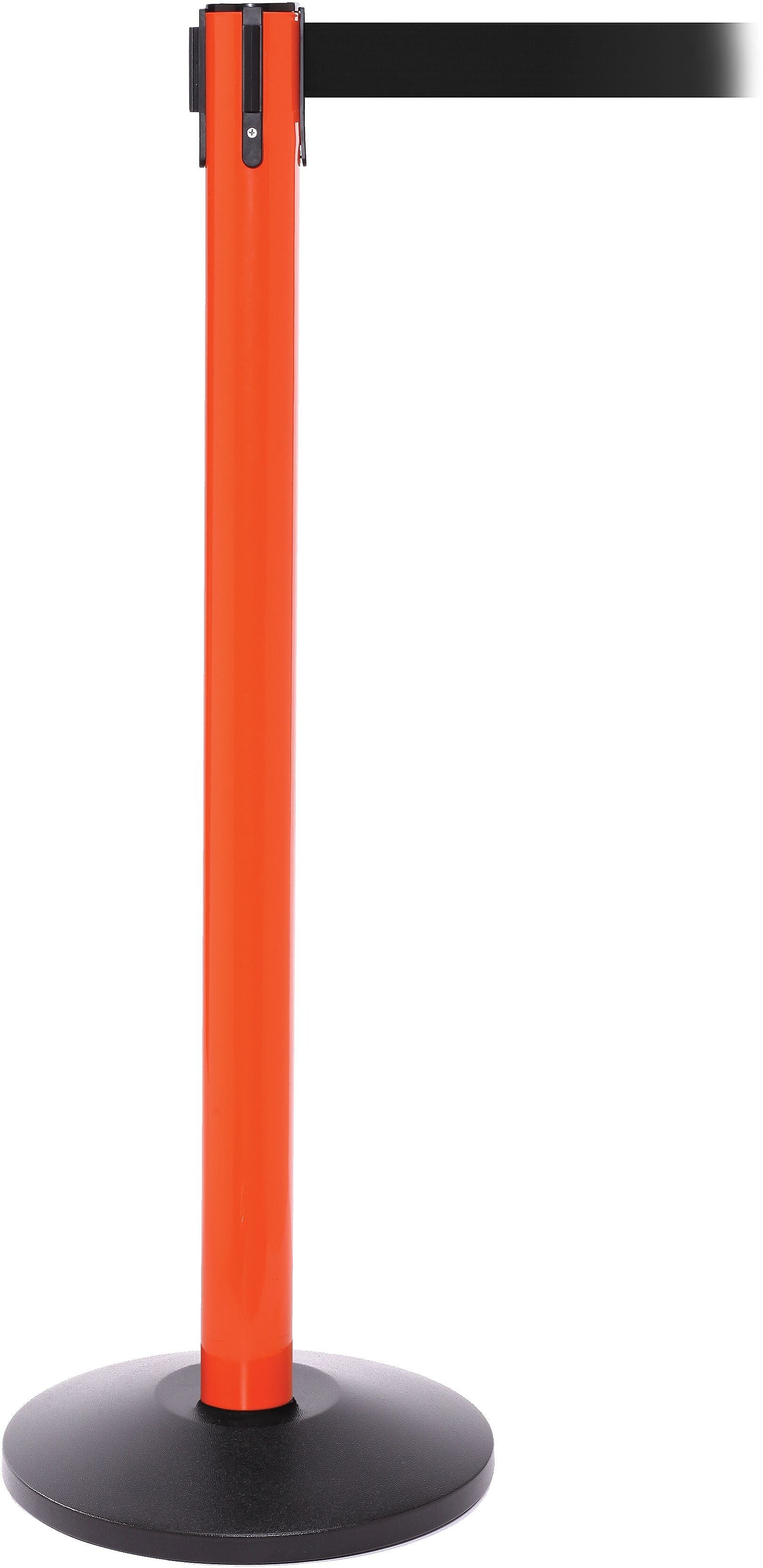 SafetyPro 250 Orange Retractable Belt Barrier with 11' Black Belt