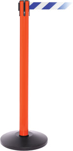 SafetyPro 250 Orange Retractable Belt Barrier with 11' Blue/White Belt