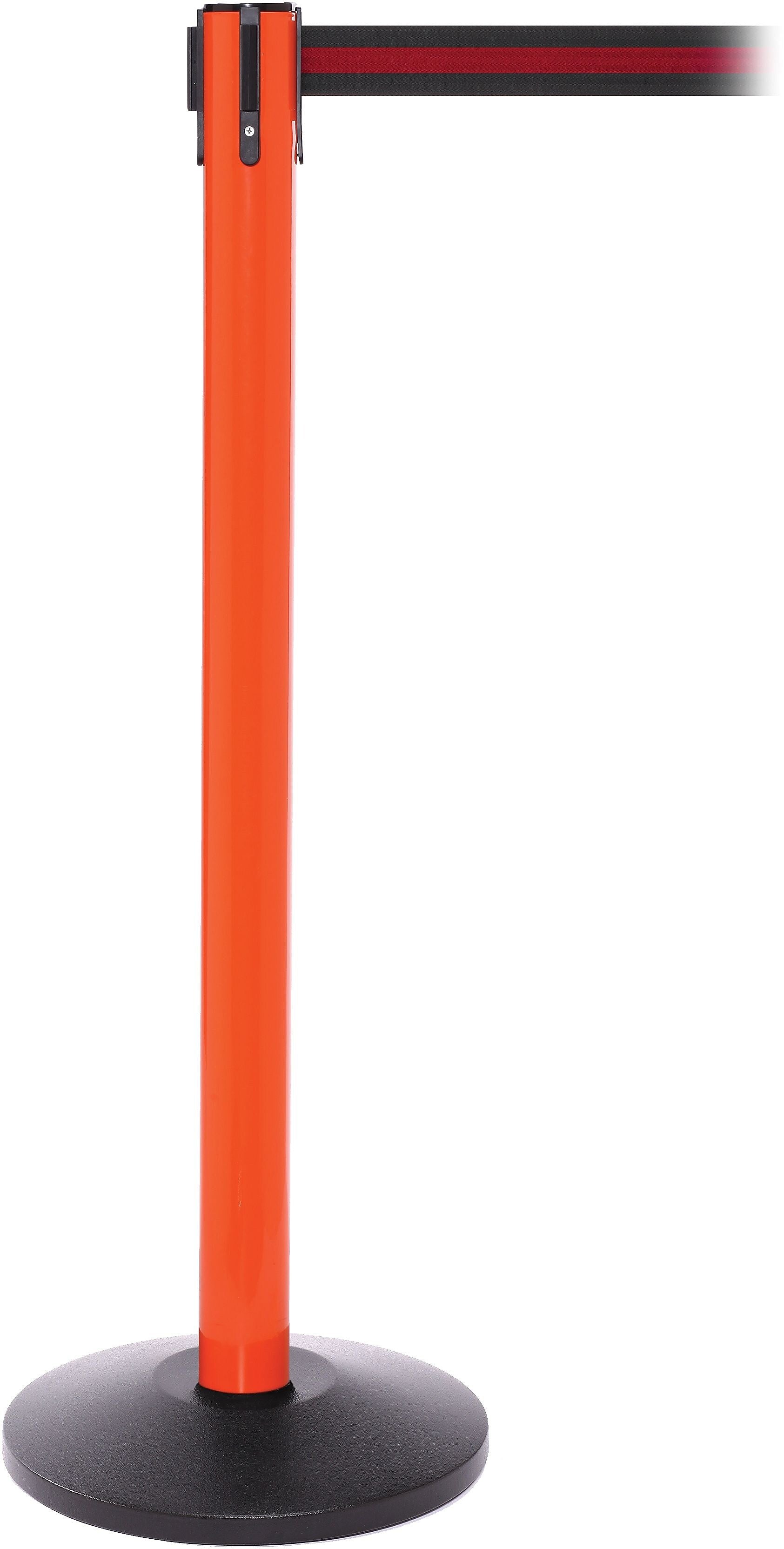 SafetyPro 250 Orange Retractable Belt Barrier with 11' Black/Red Belt