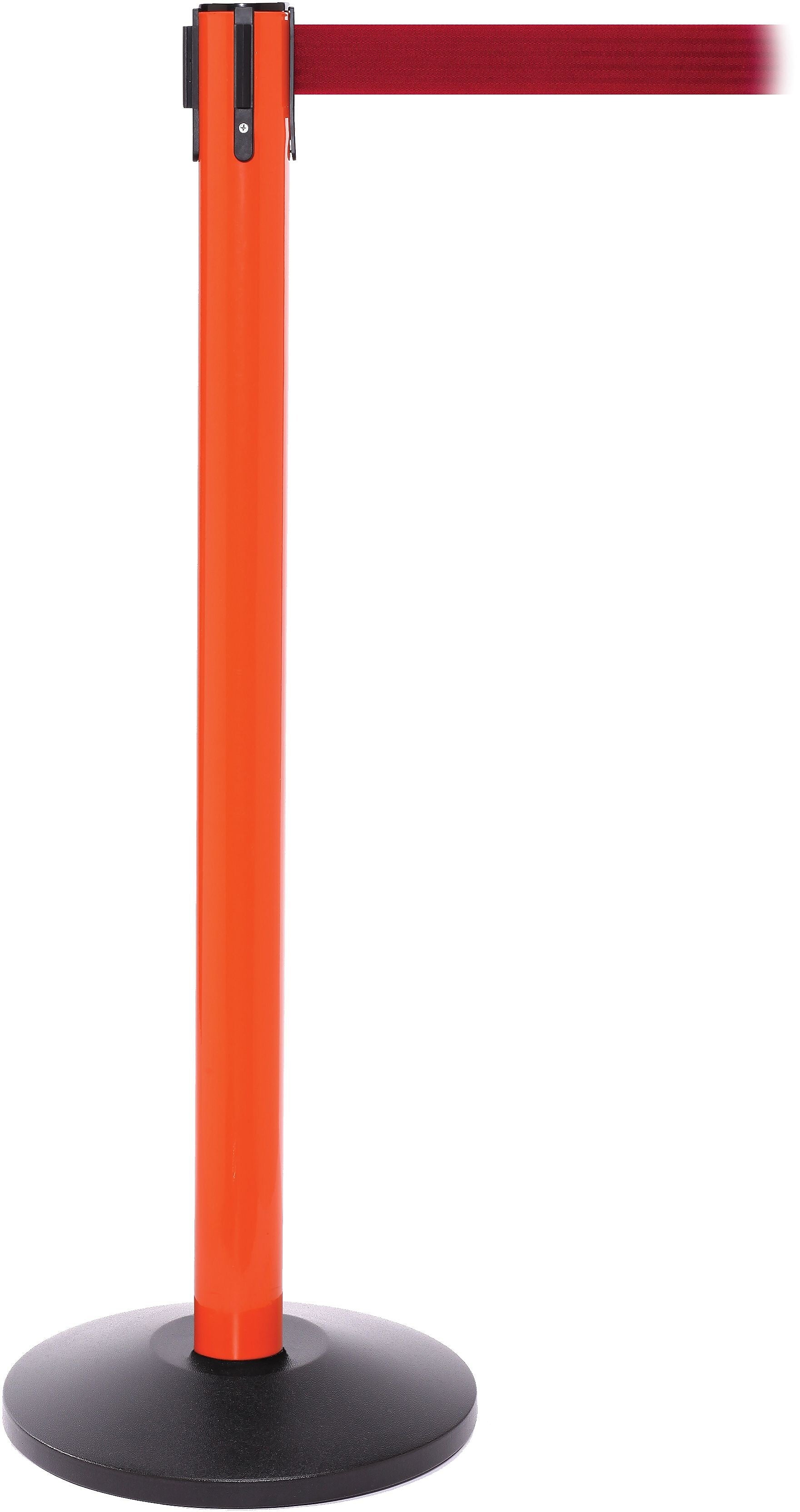 SafetyPro 250 Orange Retractable Belt Barrier with 11' Red Belt