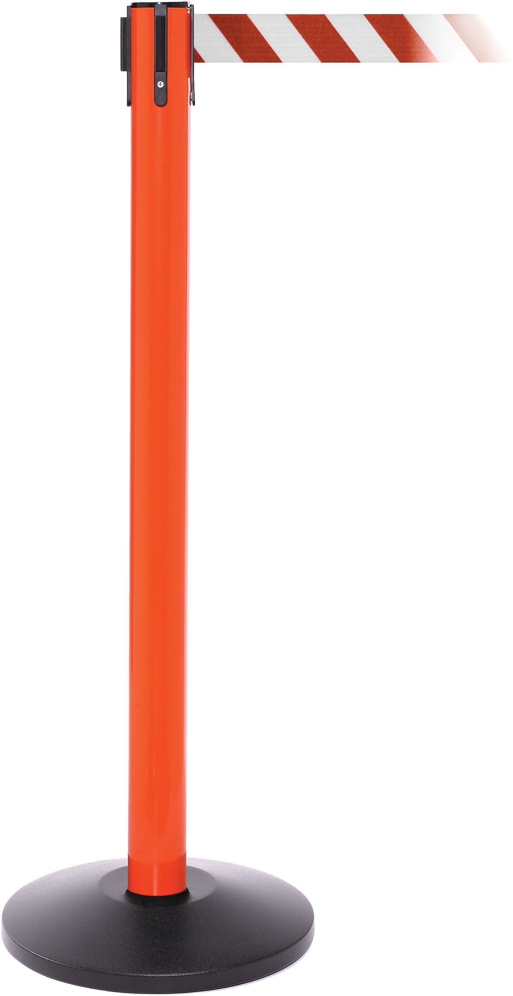 SafetyPro 250 Orange Retractable Belt Barrier with 11' Red/White Belt