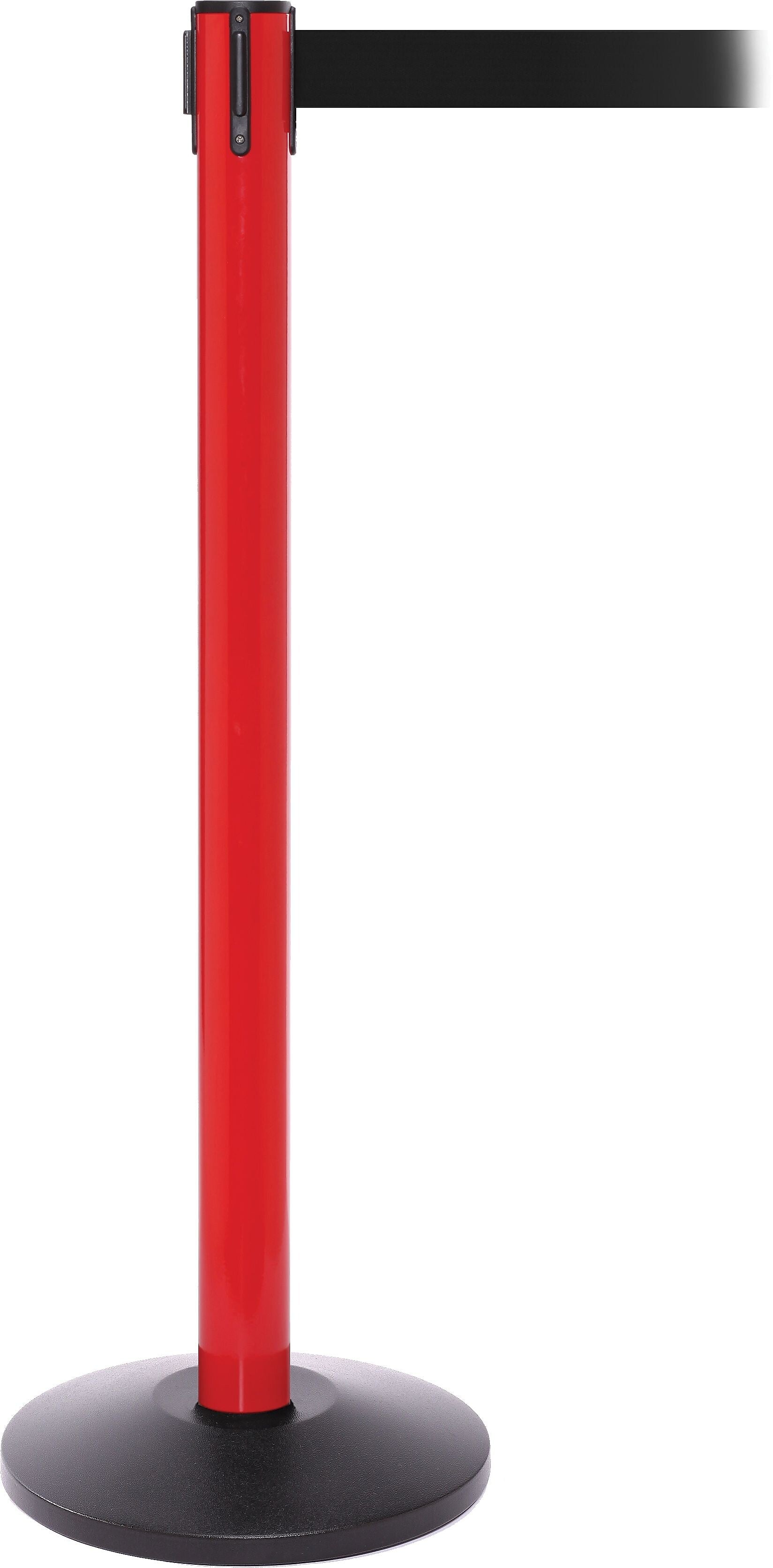 SafetyPro 250 Red Retractable Belt Barrier with 11' Black Belt