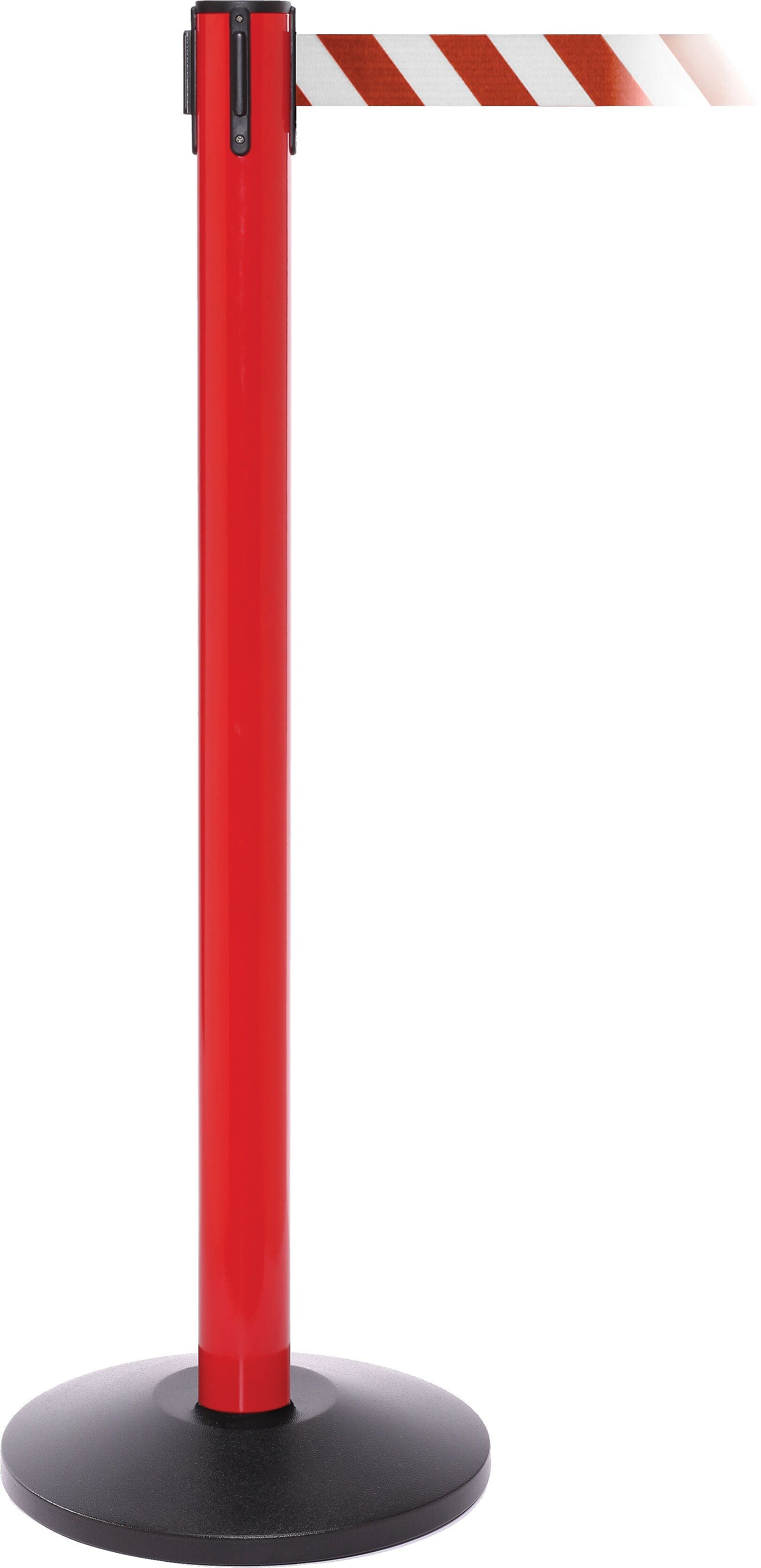 SafetyPro 250 Red Retractable Belt Barrier with 11' Red/White Belt (SPRO250R-RW)
