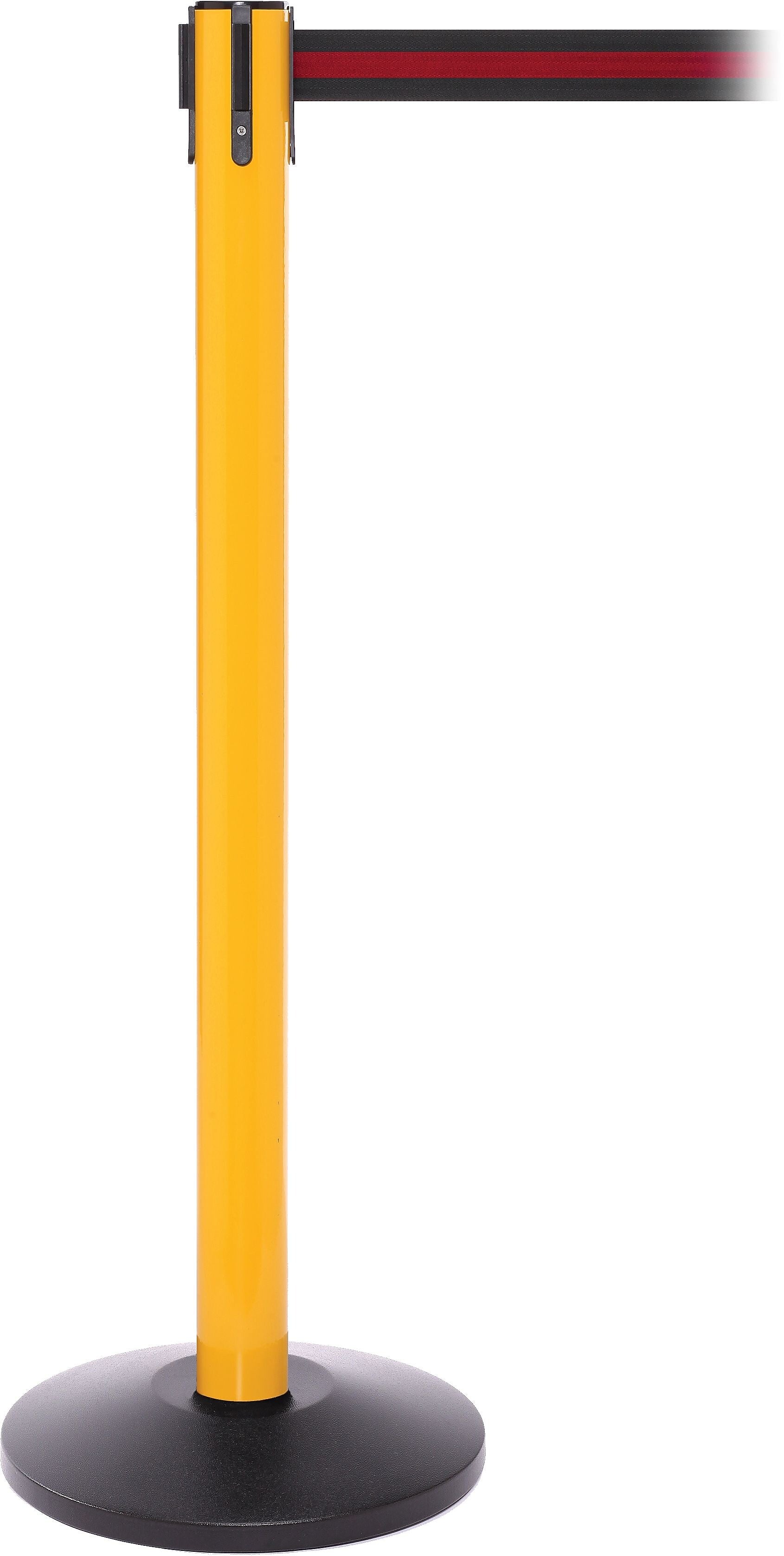 SafetyPro 250 Yellow Retractable Belt Barrier with 11' Black/Red Belt