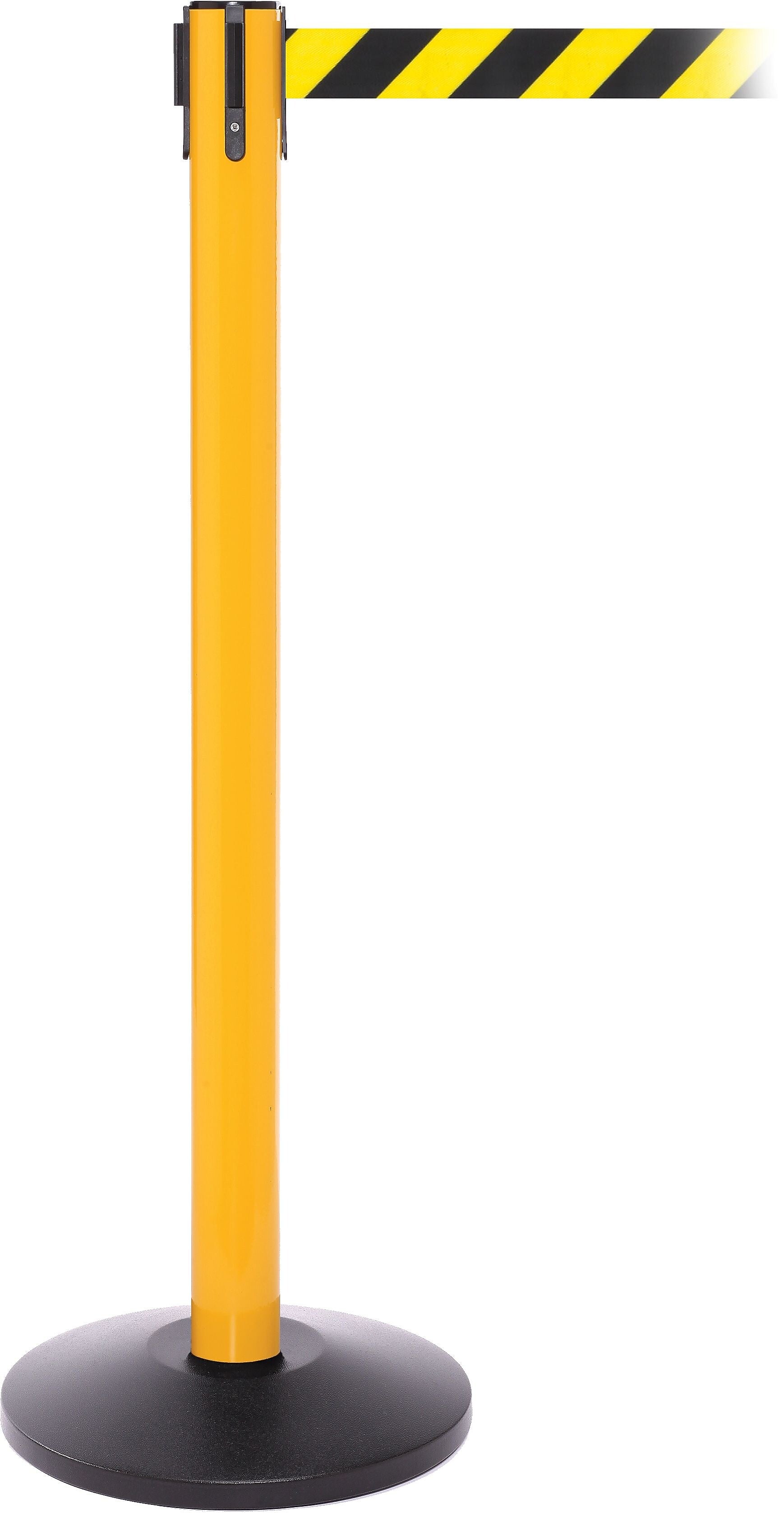SafetyPro 250 Yellow Retractable Belt Barrier with 11' Black/Yellow Belt (SPRO250Y-BY)