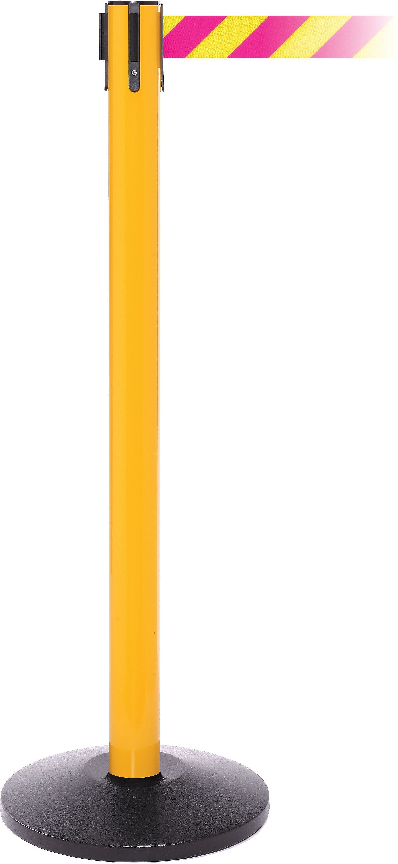 SafetyPro 250 Yellow Retractable Belt Barrier with 11' Yellow/Magenta Belt (SPRO250Y-YM)