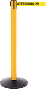 SafetyPro 250 Yellow Retractable Belt Barrier with 11', AUTHORIZED ACCESS ONLY (SPRO250Y-YBA)