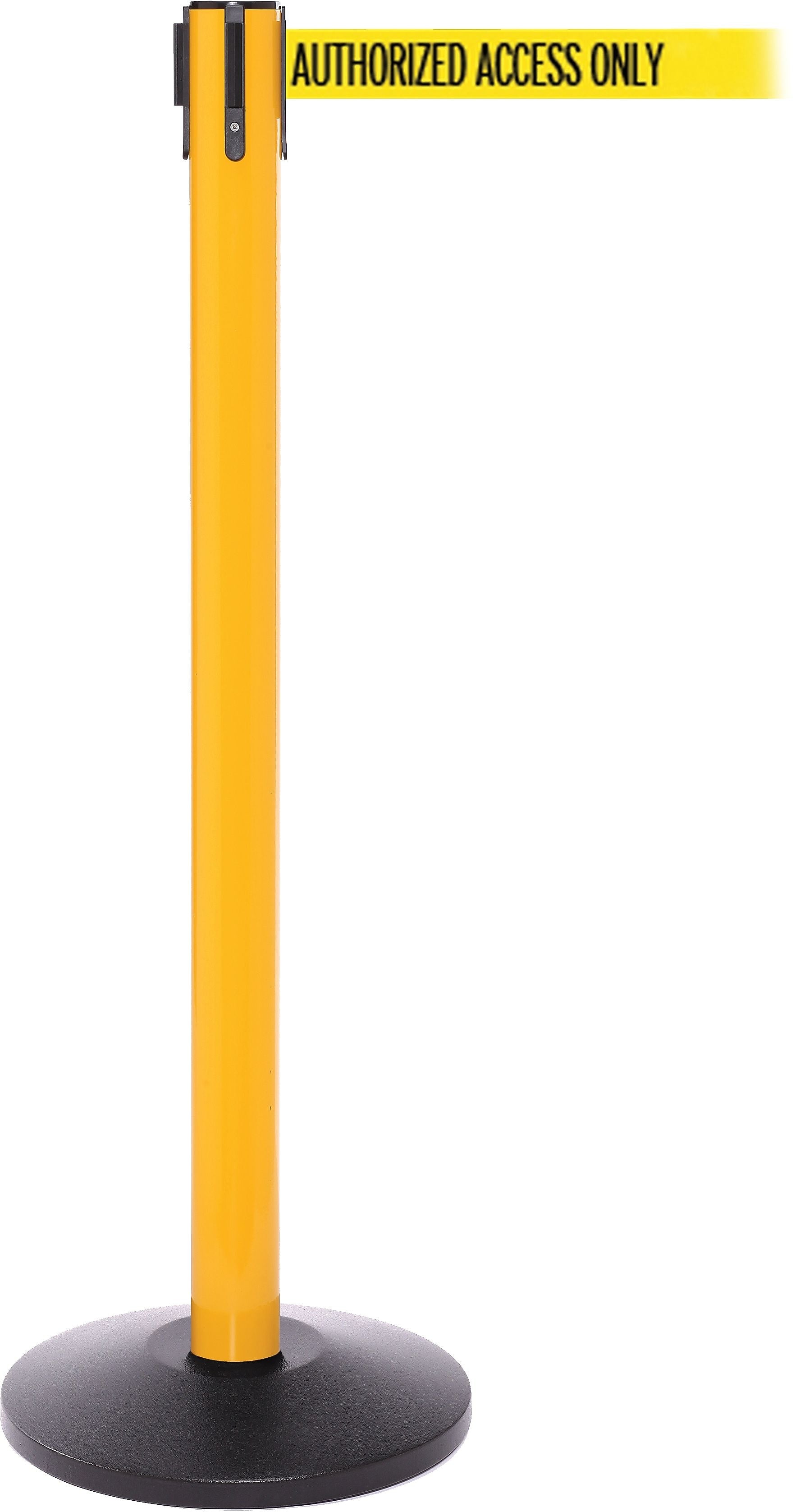 SafetyPro 250 Yellow Retractable Belt Barrier with 11', AUTHORIZED ACCESS ONLY (SPRO250Y-YBA)