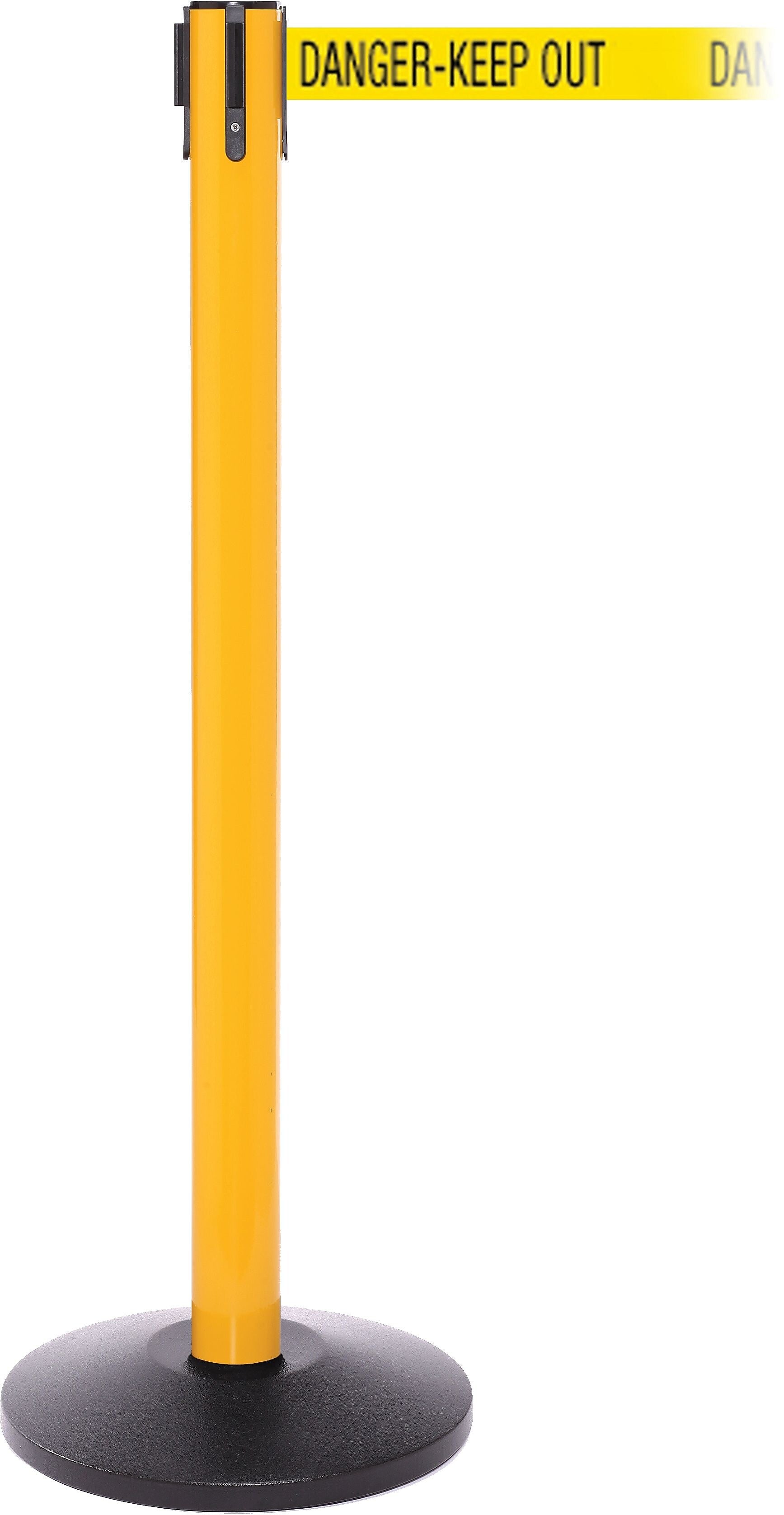 SafetyPro 250 Yellow Retractable Belt Barrier with 11' Yellow/Black DANGER Belt