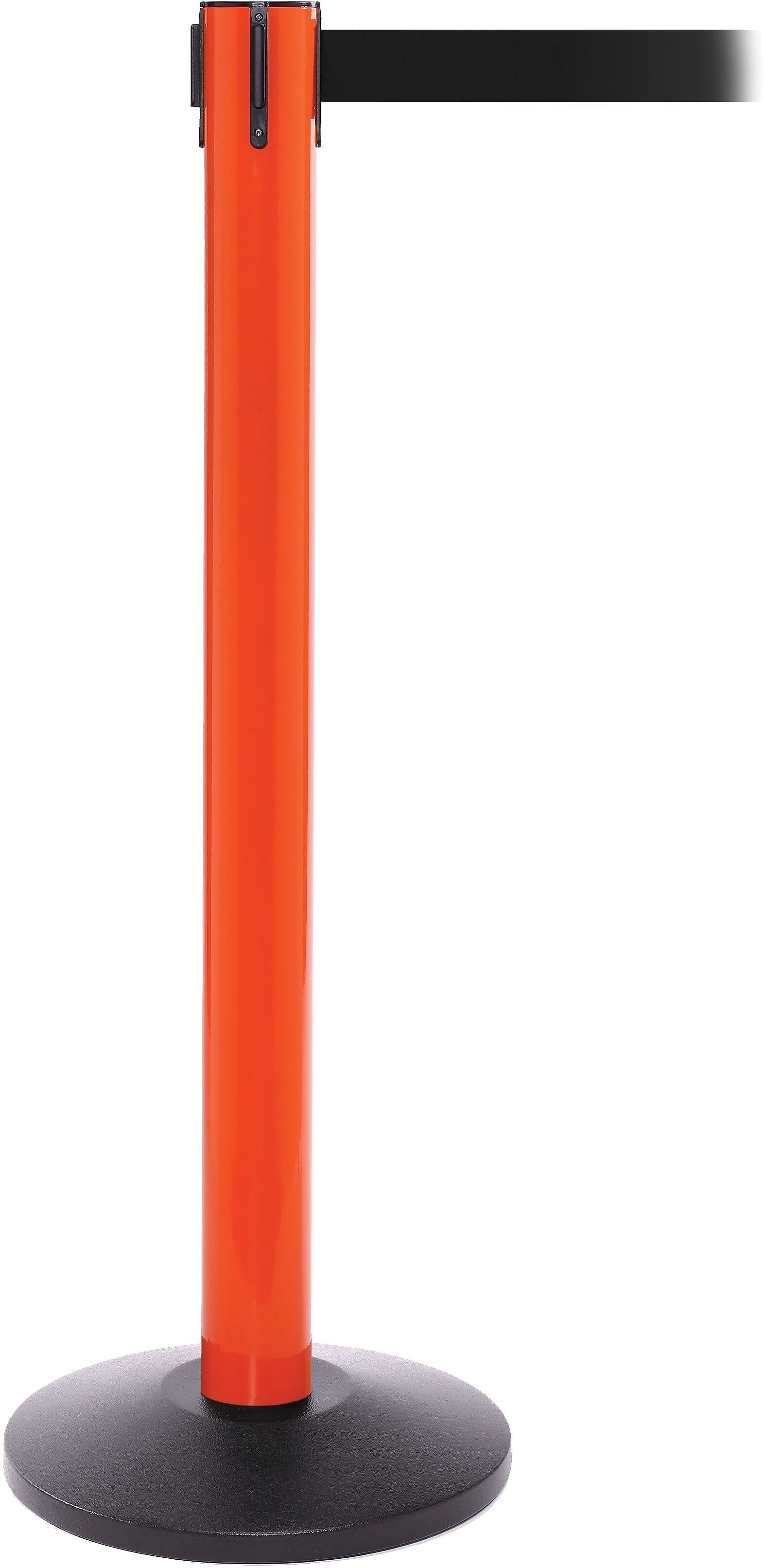 SafetyPro 300 Orange Retractable Belt Barrier with 16' Black Belt