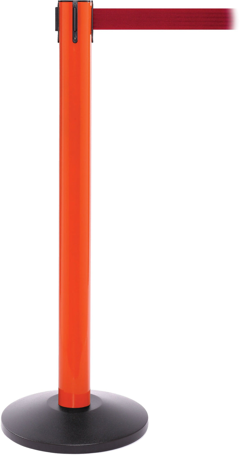 SafetyPro 300 Orange Retractable Belt Barrier with 16' Red Belt