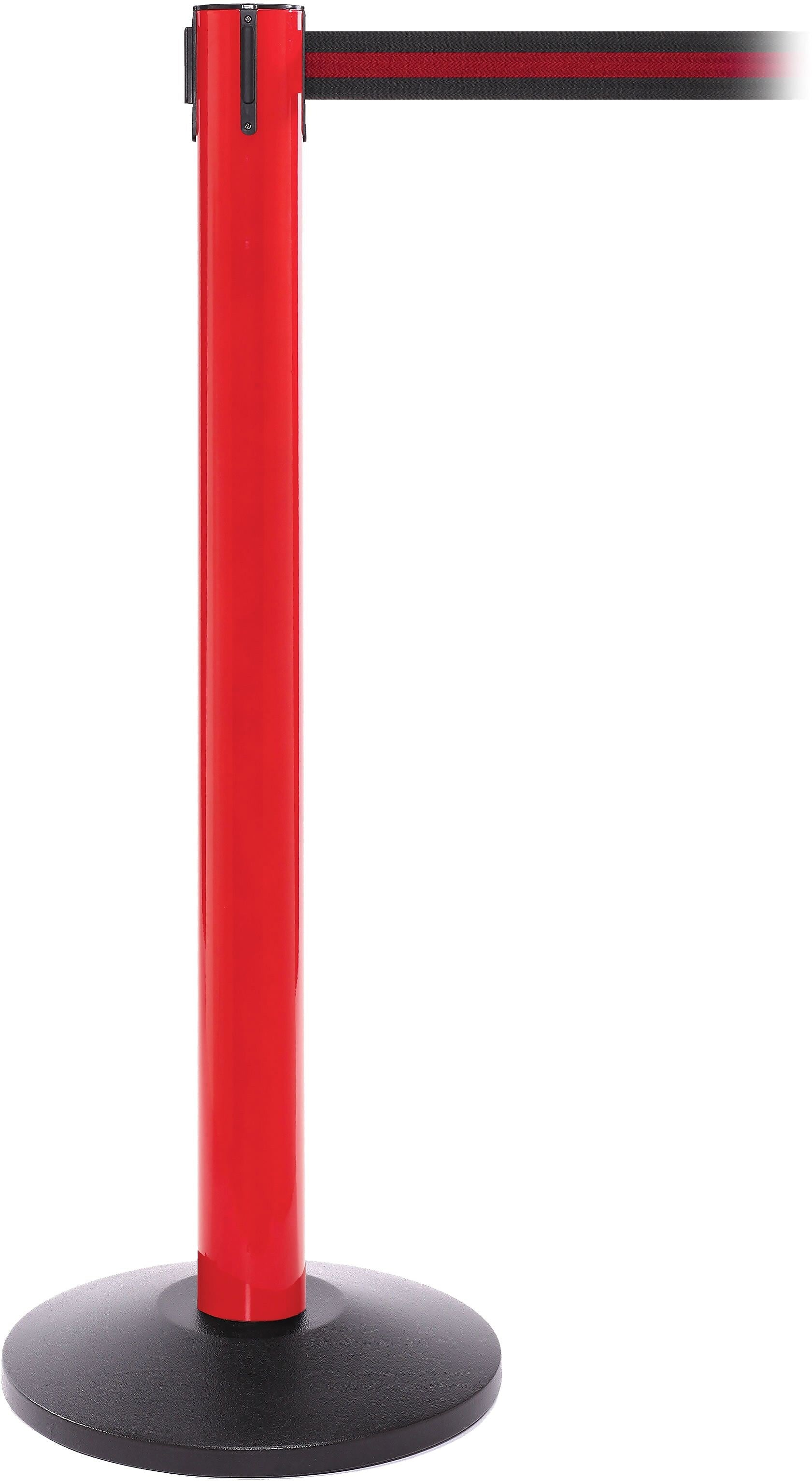 SafetyPro 300 Red Retractable Belt Barrier with 16' Black/Red Belt