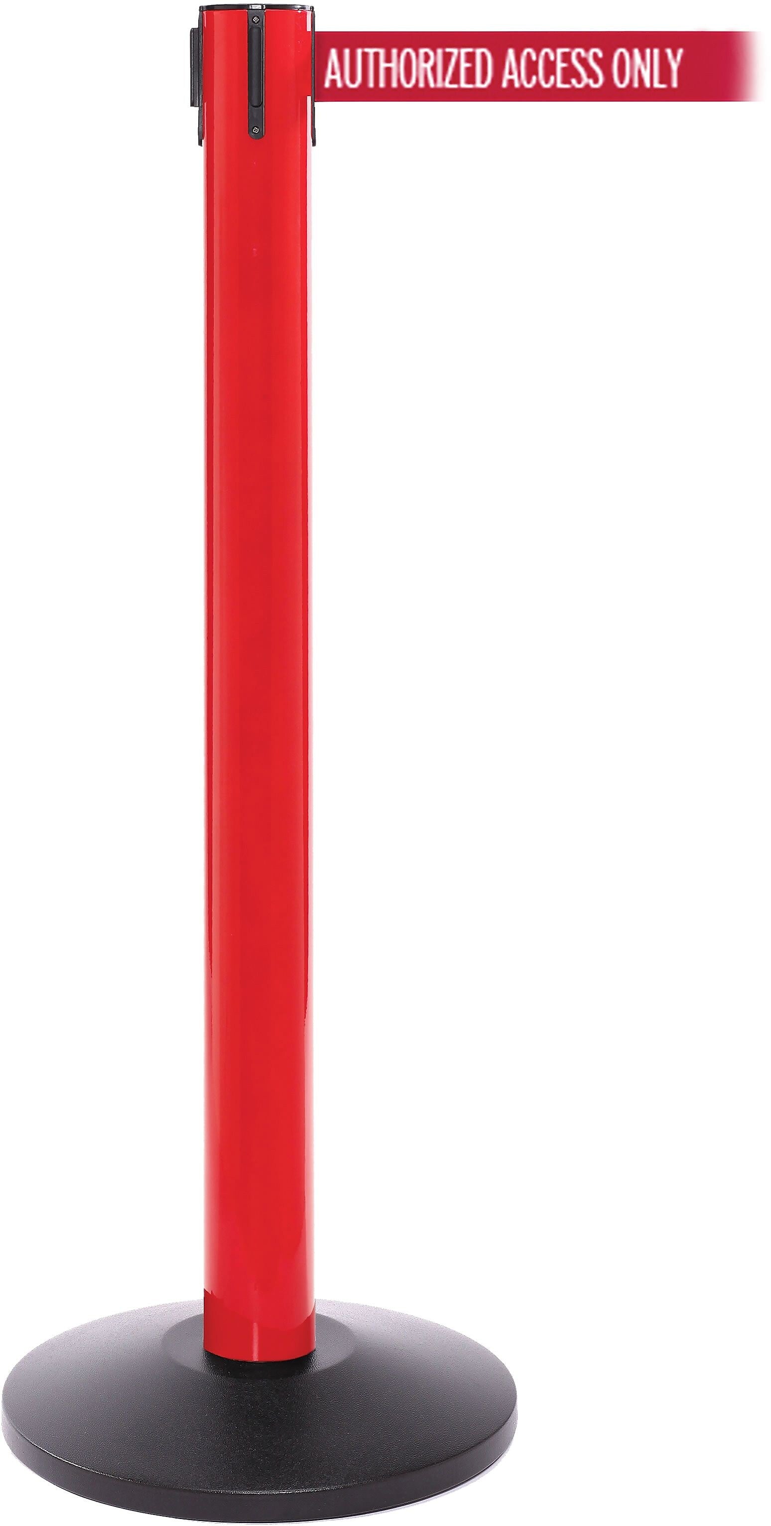 SafetyPro 300 Red Retractable Belt Barrier with 16' Red/White AUTHORIZED Belt