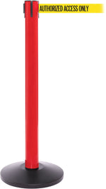 SafetyPro 300 Red Retractable Belt Barrier with 16' Yellow/Black AUTHORIZED Belt