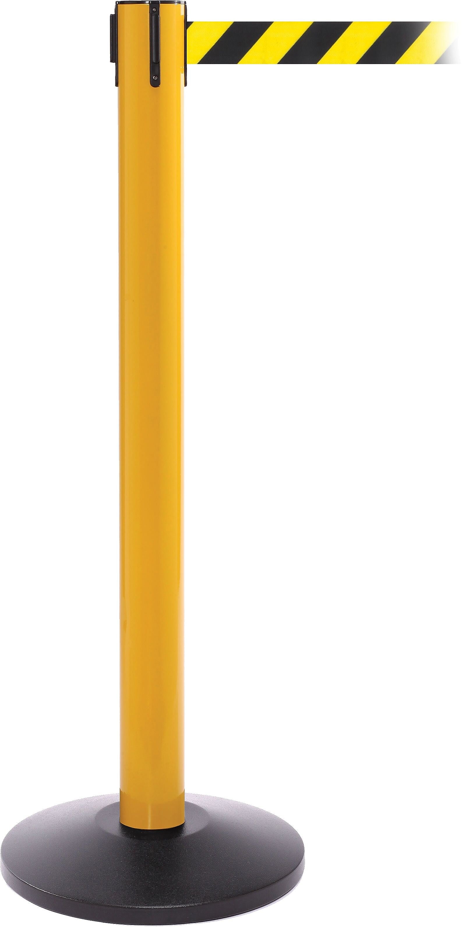 SafetyPro 300 Yellow Retractable Belt Barrier with 16' Black/Yellow Belt
